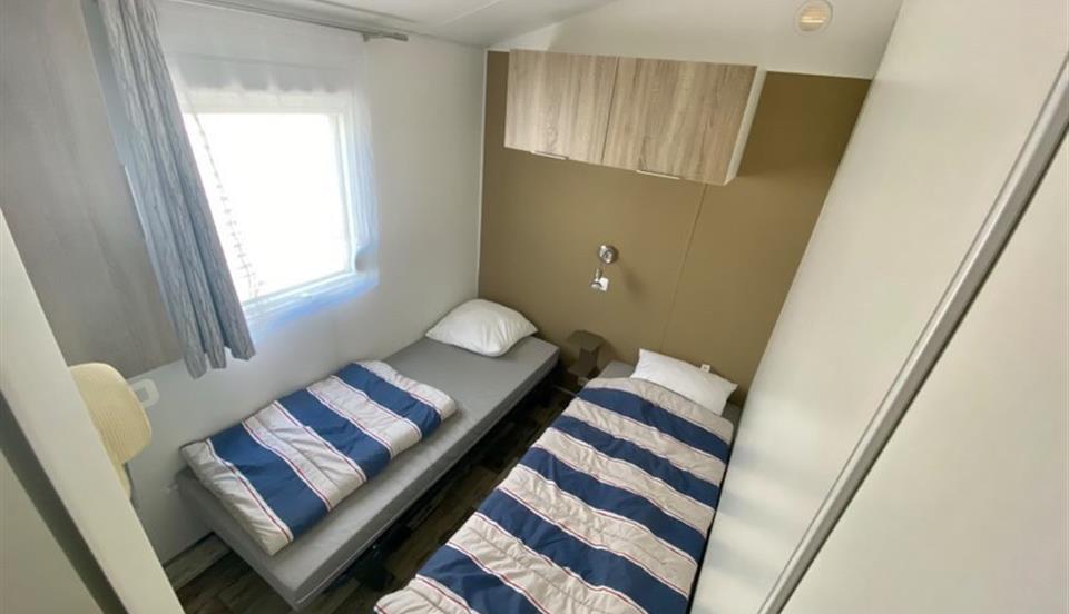 chambre avec deux lits mobil home 3 chambres 